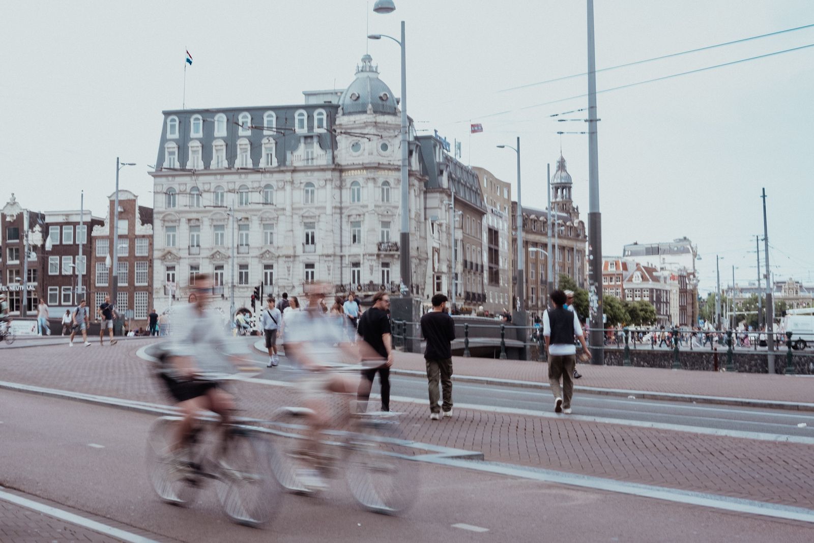 Fietsers in de stad